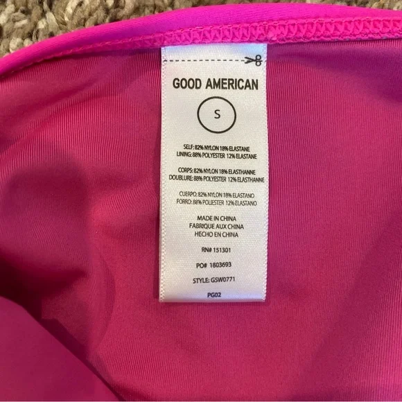 Good American Neon Pink Bikini Small Medium - Picture 4 of 11